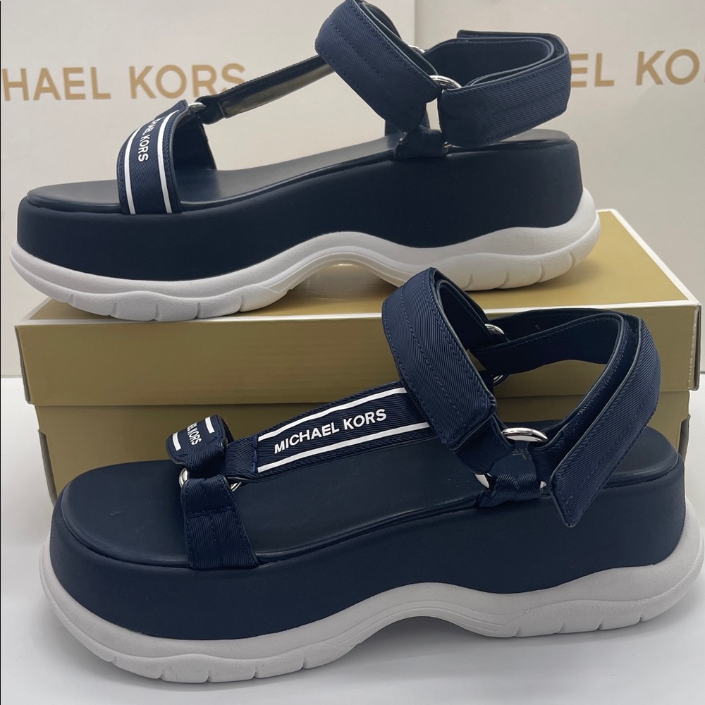 MICHAEL KORS Katrina Nylon Sport Platform Sandal
Navy
New - Picture 2 of 16